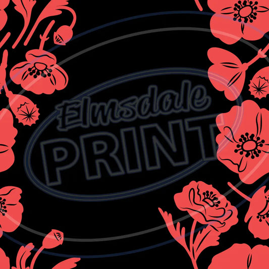 British Poppies 010 Printed Pattern Vinyl
