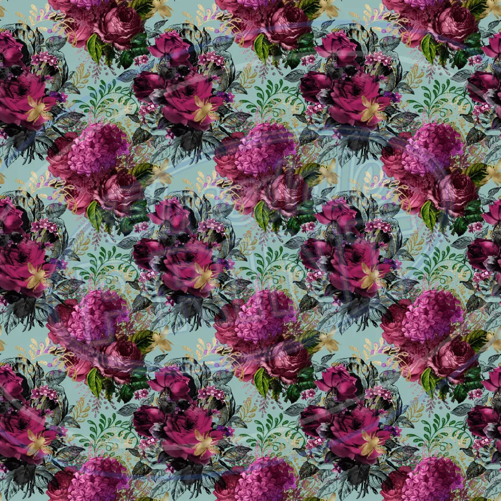 Burgundy Bees 003 Printed Pattern Vinyl