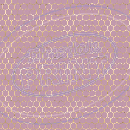 Burgundy Bees 007 Printed Pattern Vinyl