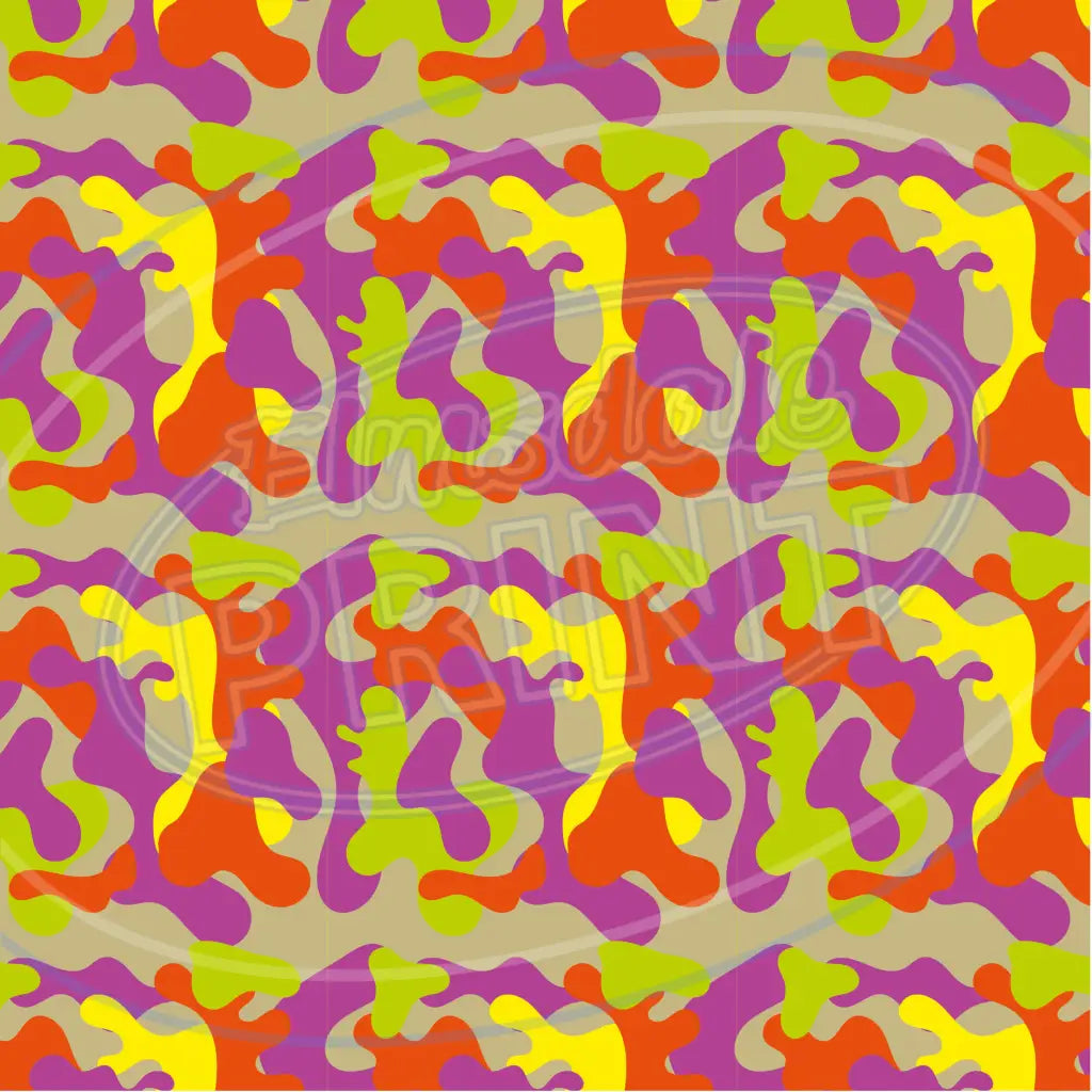 Army Wife Camo 007 Printed Pattern Vinyl