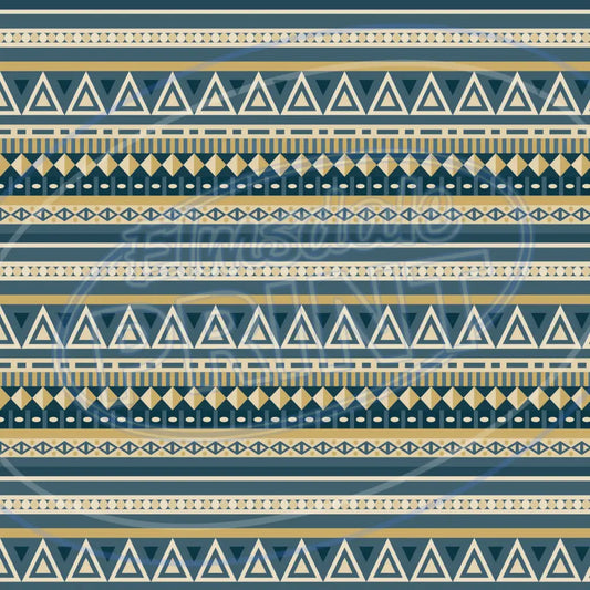 Cobalt Tan 003 Printed Pattern Vinyl