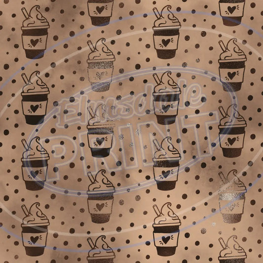 Coffee Sheen 001 Printed Pattern Vinyl