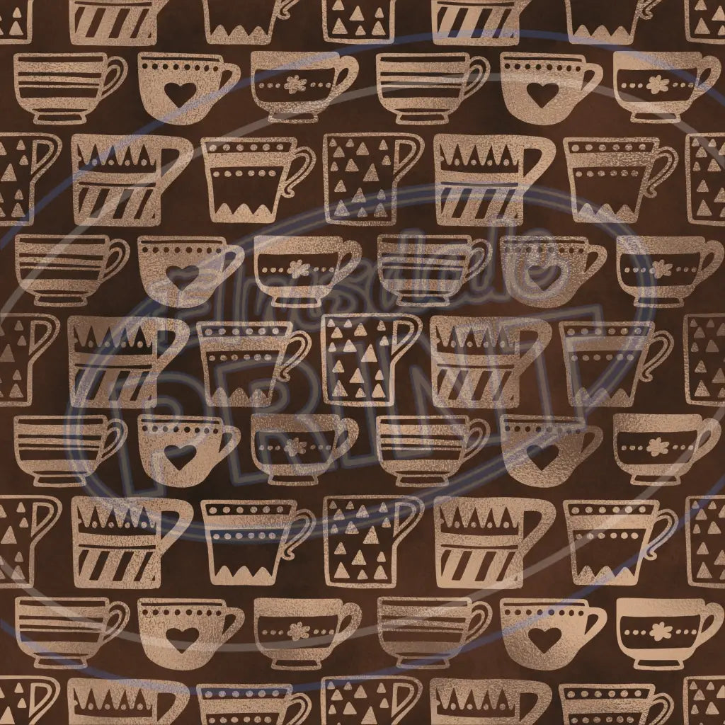 Coffee Sheen 005 Printed Pattern Vinyl