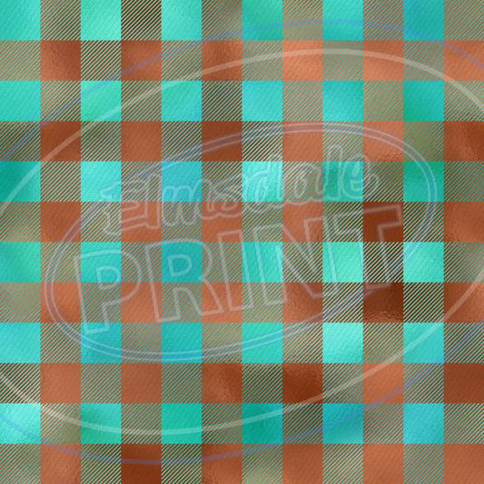 Copper Plaid 001 Printed Pattern Vinyl