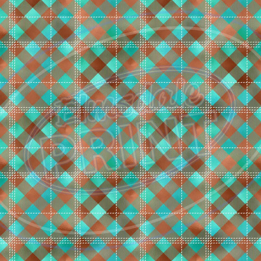 Copper Plaid 002 - Small Pattern Printed Vinyl