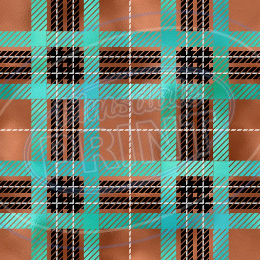 Copper Plaid 003 Printed Pattern Vinyl