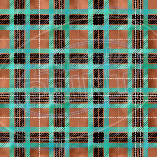 Copper Plaid 003 - Small Pattern Printed Vinyl
