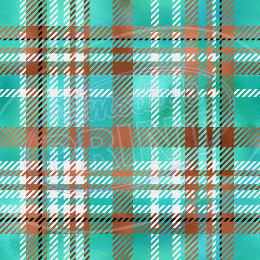 Copper Plaid 008 Printed Pattern Vinyl