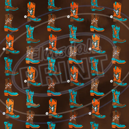 Cowboy 001 Printed Pattern Vinyl