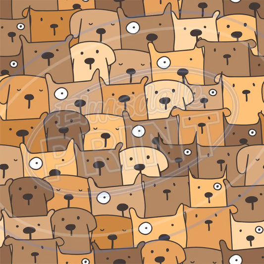 Cute Puppers 002 Printed Pattern Vinyl
