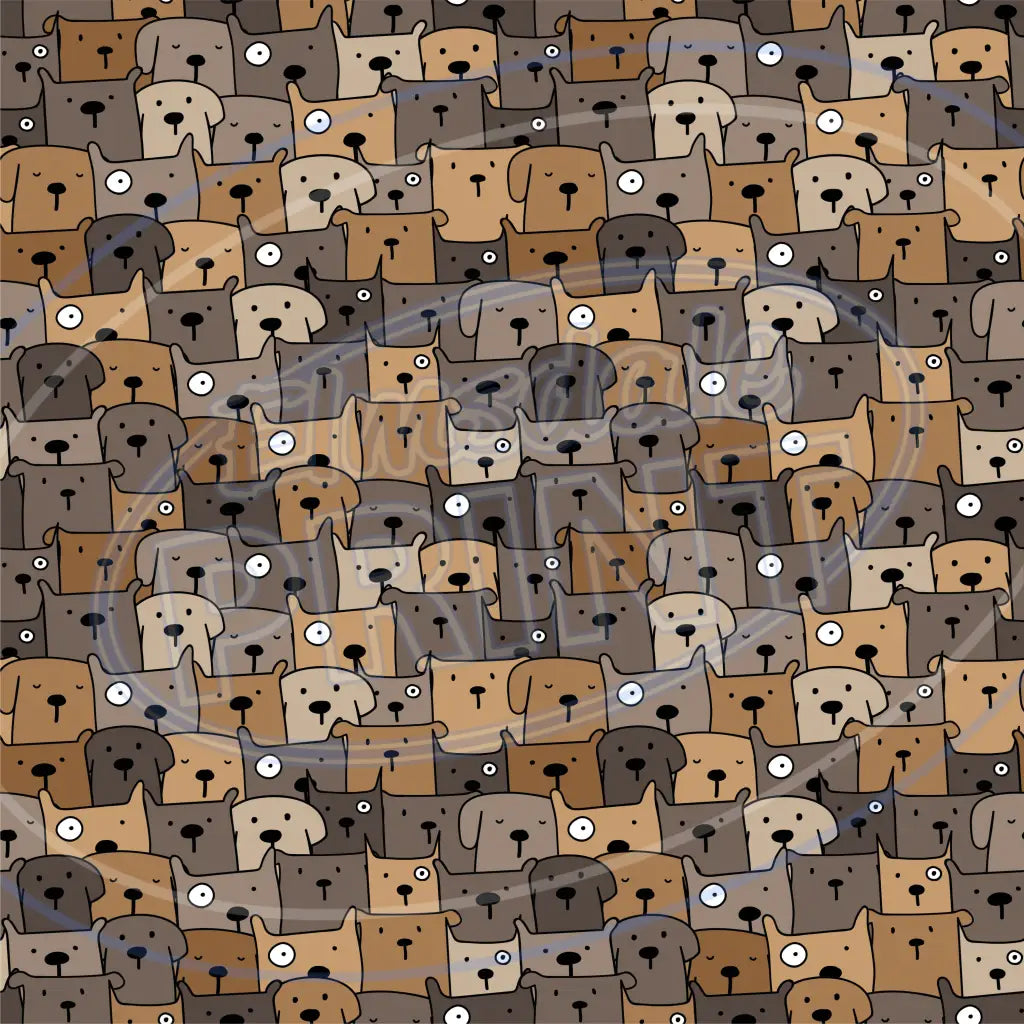 Cute Puppers 009 Printed Pattern Vinyl