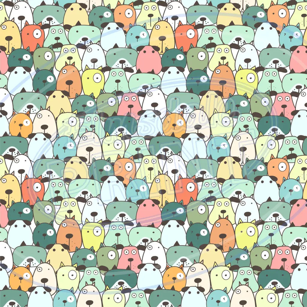 Cute Puppers 011 Printed Pattern Vinyl