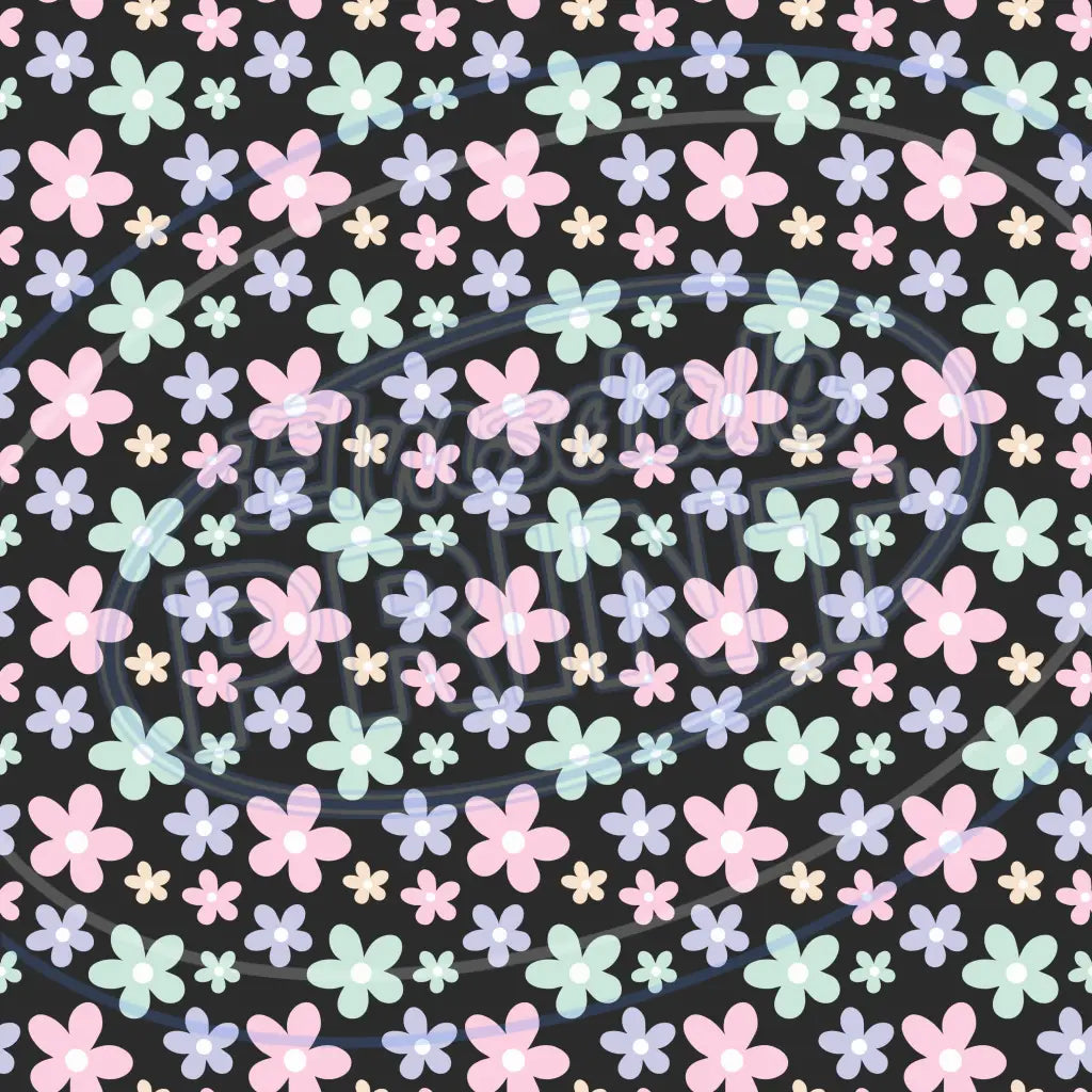 Cute Spring Kitties 007 Printed Pattern Vinyl