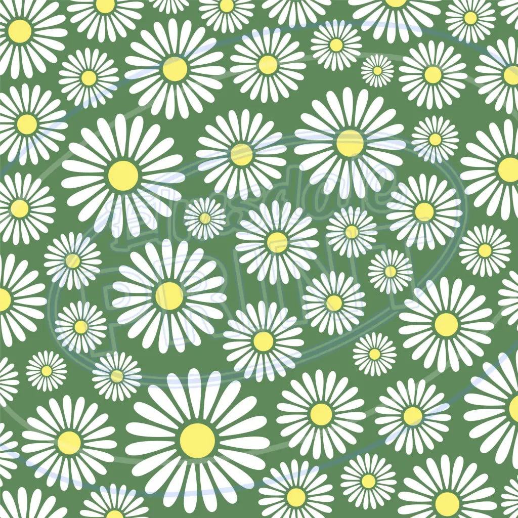 Daisy Crazy 001 Printed Pattern Vinyl