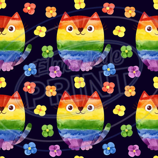 Dark Rainbow 001 Printed Pattern Vinyl