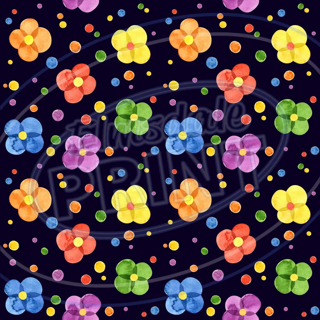 Dark Rainbow 006 Printed Pattern Vinyl