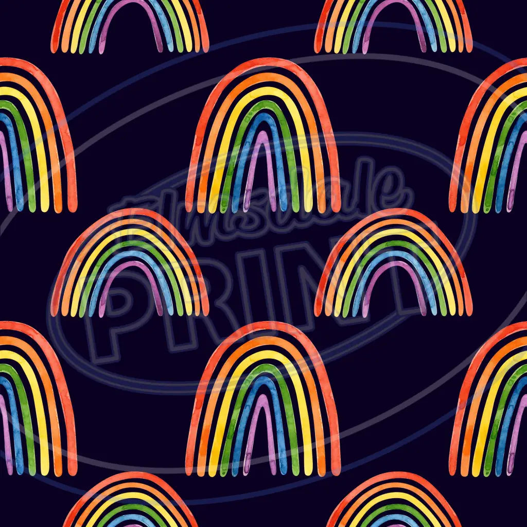 Dark Rainbow 010 Printed Pattern Vinyl