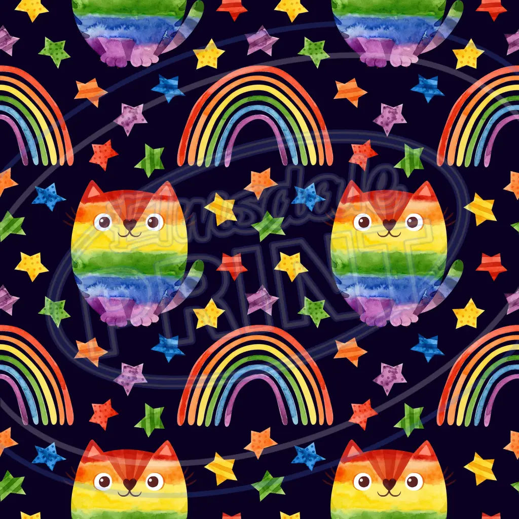 Dark Rainbow 011 Printed Pattern Vinyl
