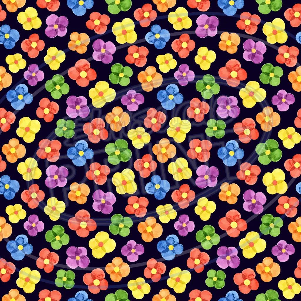 Dark Rainbow 014 Printed Pattern Vinyl