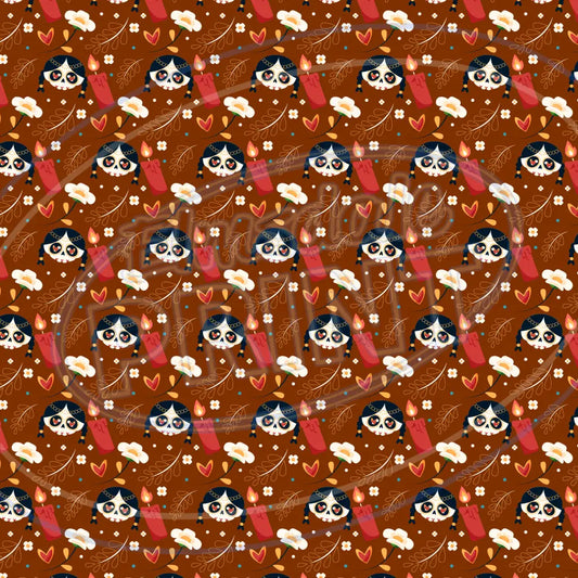Sugar Skulls 022 Printed Pattern Vinyl