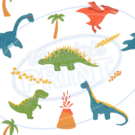 Dino World 002 Printed Pattern Vinyl