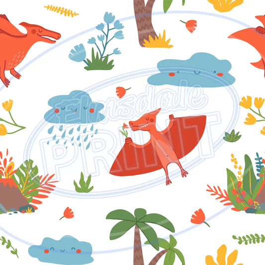 Dino World 013 Printed Pattern Vinyl