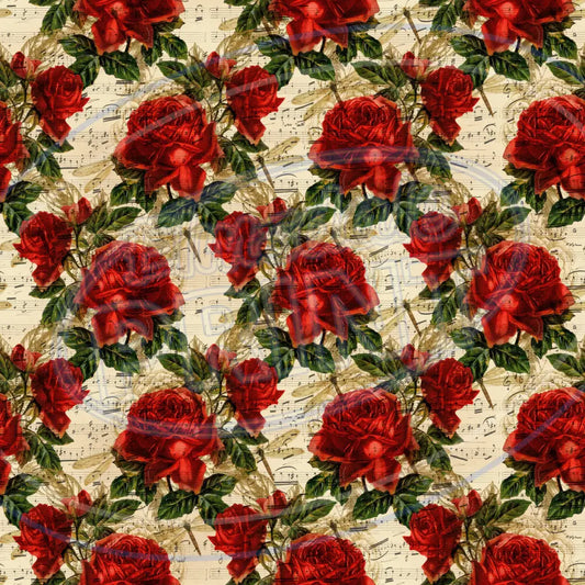 Dragonfly Rose 016 Printed Pattern Vinyl