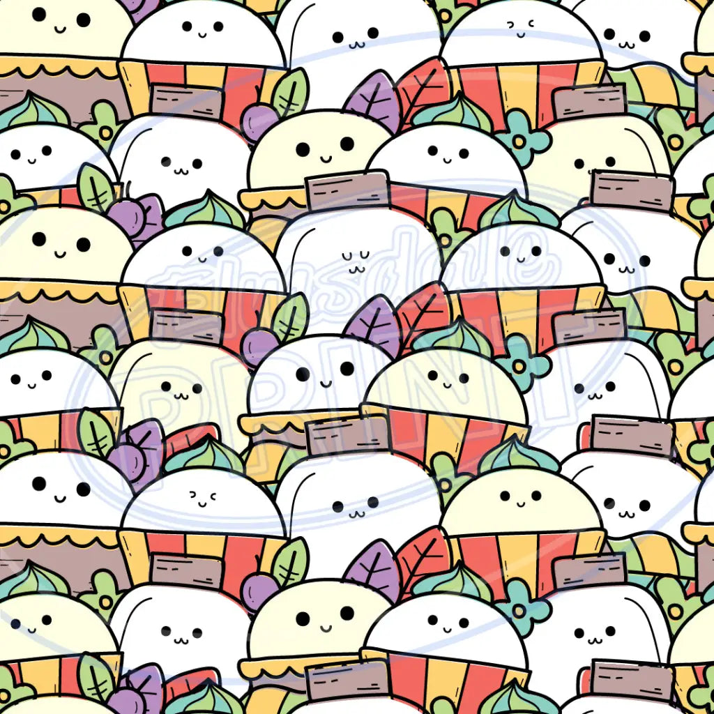 Dumpling Dudes 003 Printed Pattern Vinyl