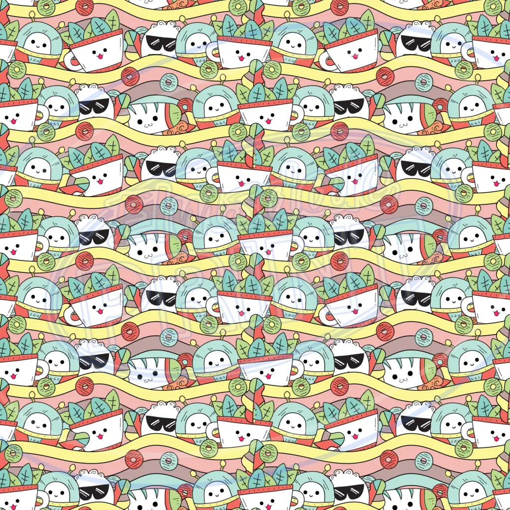 Dumpling Dudes 005 Small Printed Pattern Vinyl
