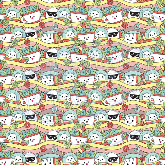 Dumpling Dudes 005 Small Printed Pattern Vinyl