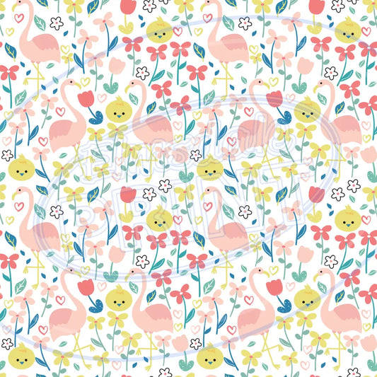 Flamingo Friends 009 Printed Pattern Vinyl