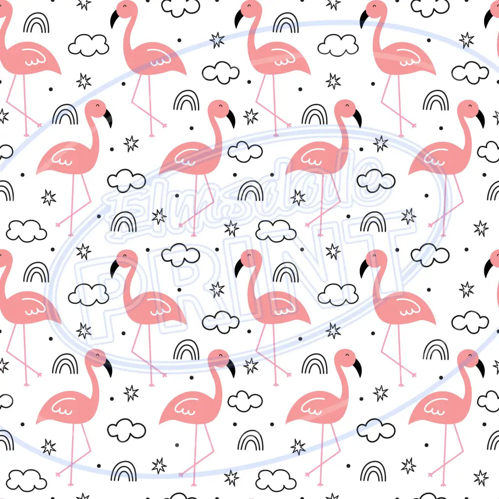 Flamingo Friends 011 Printed Pattern Vinyl