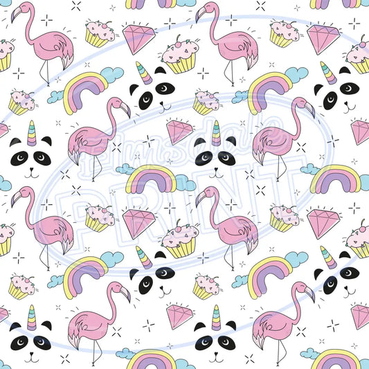 Flamingo Friends 014 Printed Pattern Vinyl