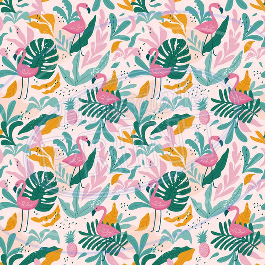 Flamingo Friends 018 Printed Pattern Vinyl