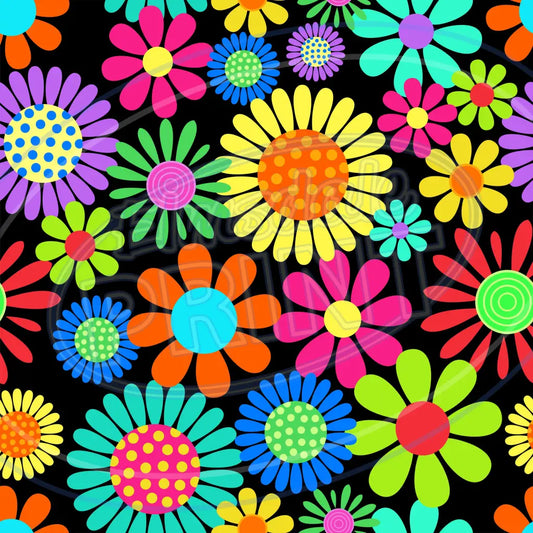 Flower Power 001 Printed Pattern Vinyl