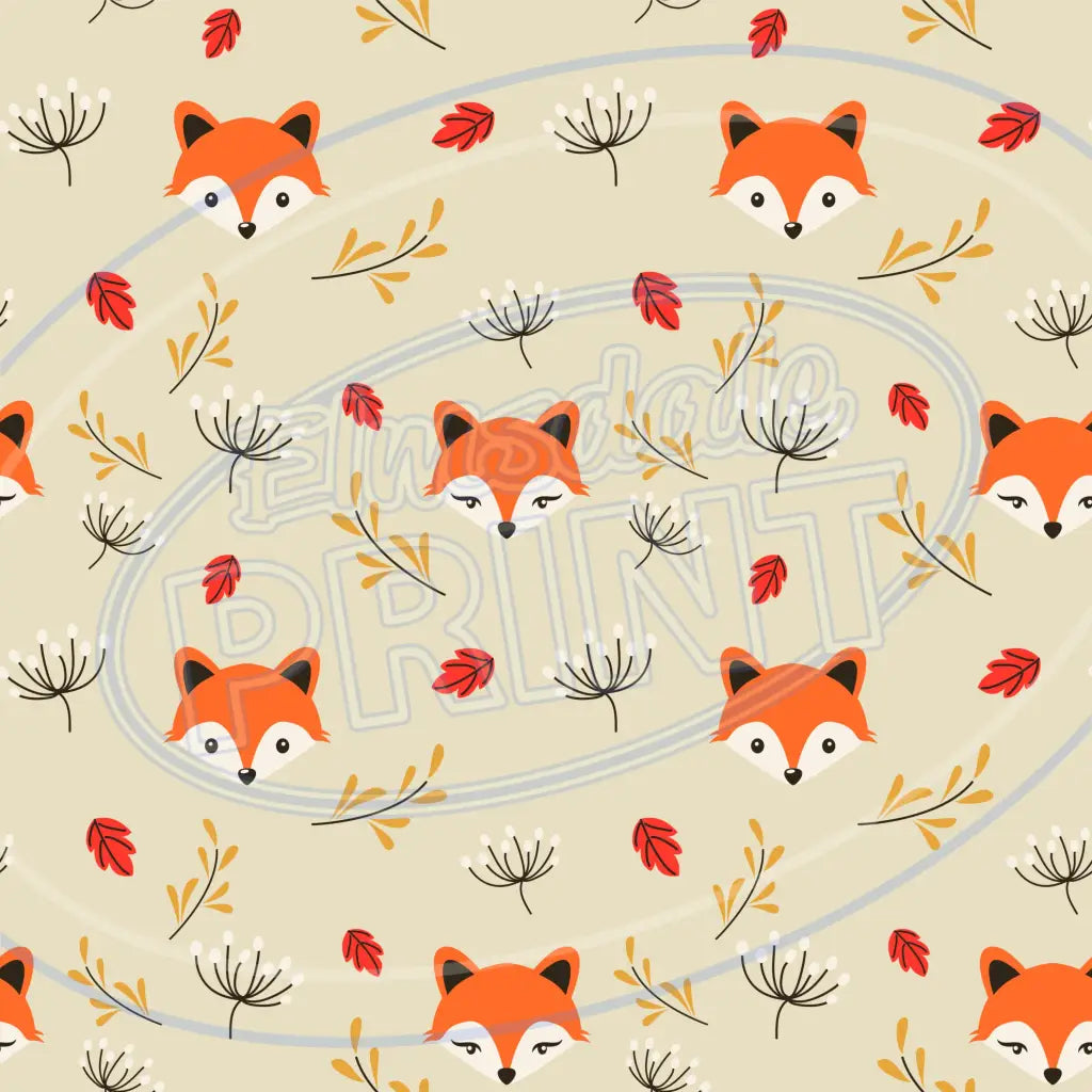 Foxy Friends 001 Printed Pattern Vinyl