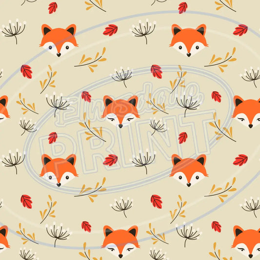Foxy Friends 001 Printed Pattern Vinyl
