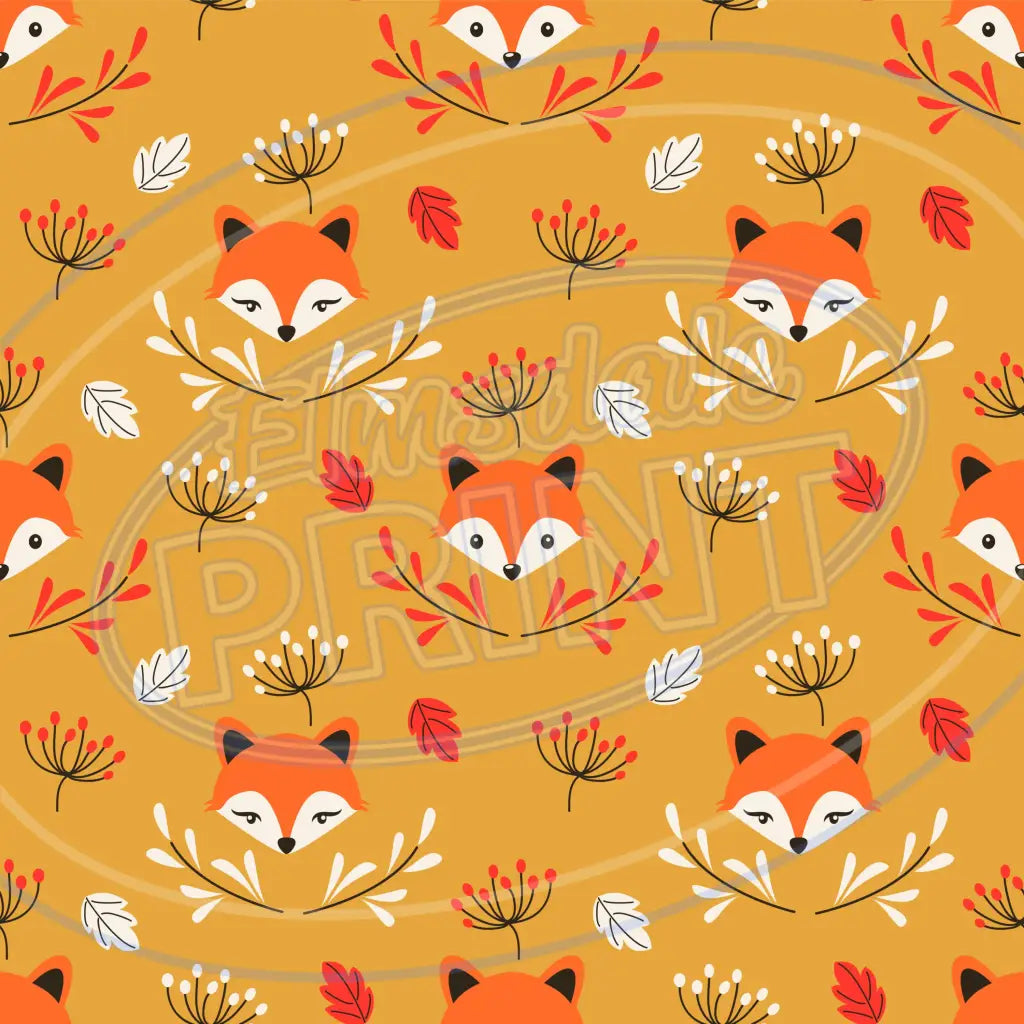 Foxy Friends 003 Printed Pattern Vinyl