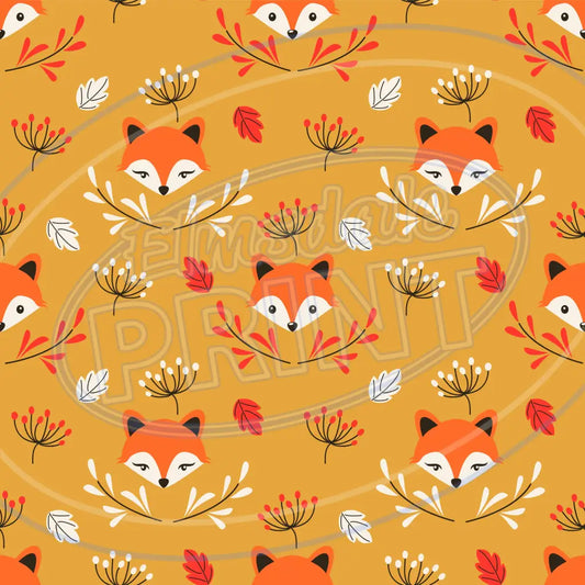Foxy Friends 003 Printed Pattern Vinyl