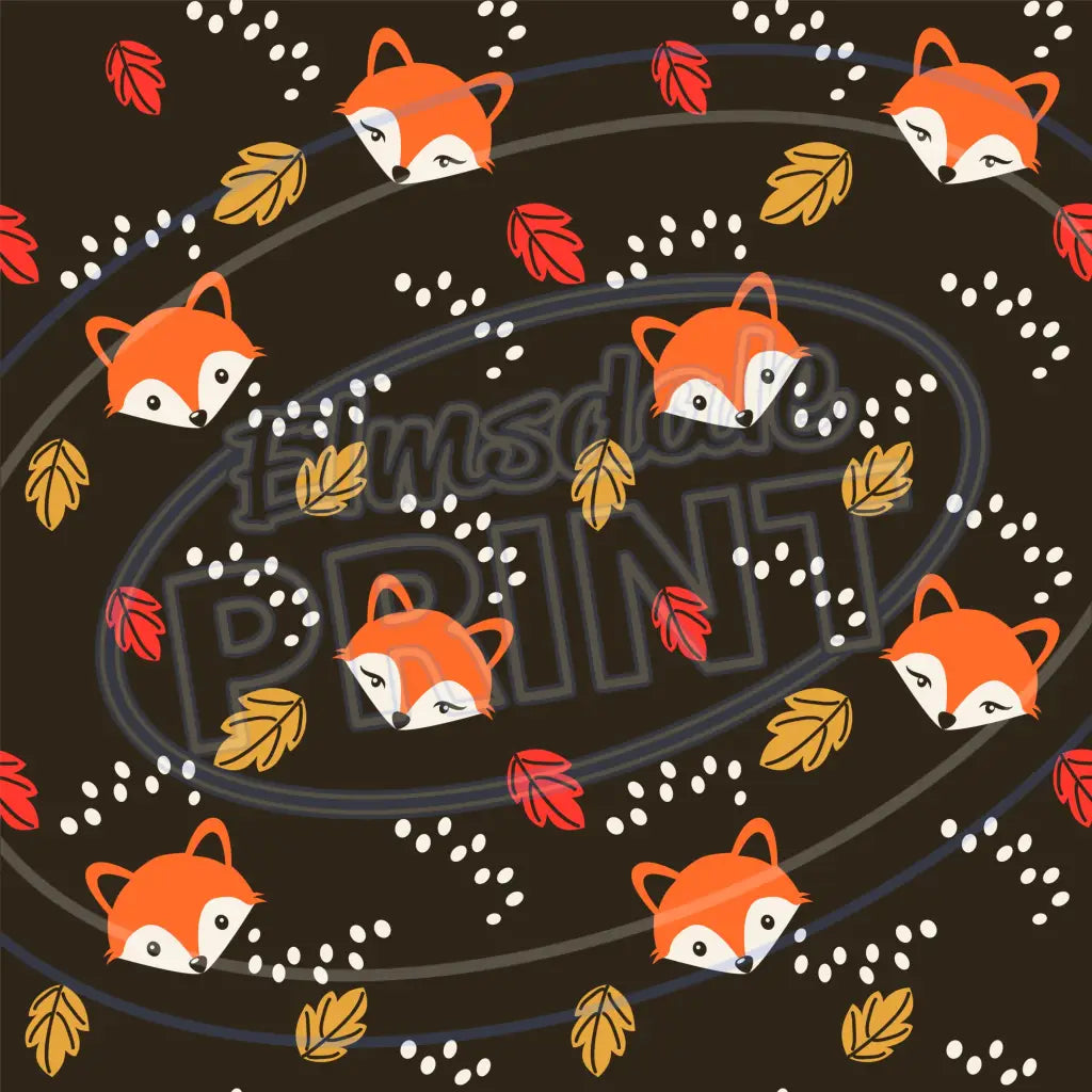 Foxy Friends 005 Printed Pattern Vinyl