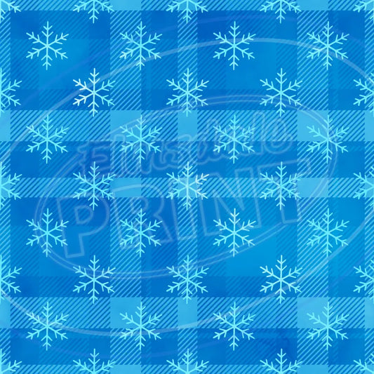 Frosty Plaid 001 Printed Pattern Vinyl