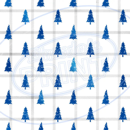 Frosty Plaid 004 Printed Pattern Vinyl