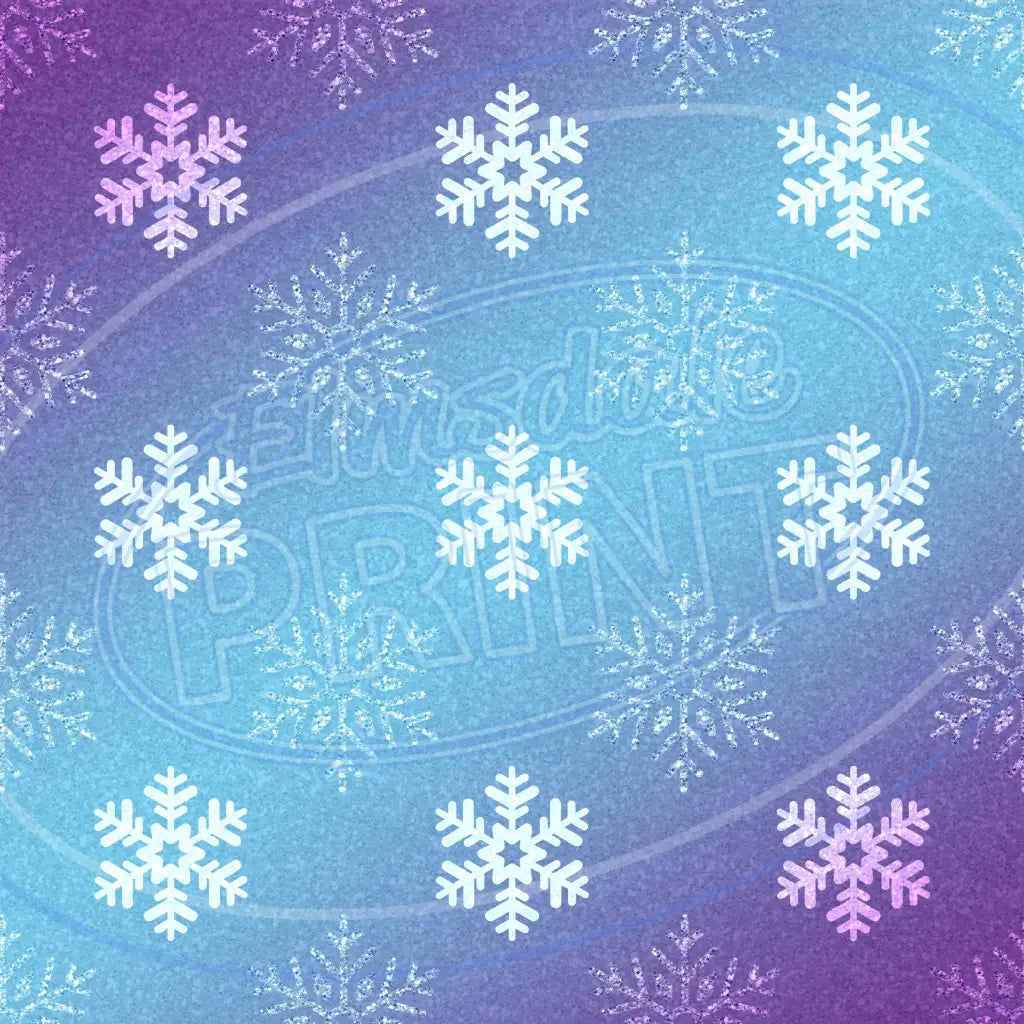 Frozen Flakes 001 Printed Pattern Vinyl