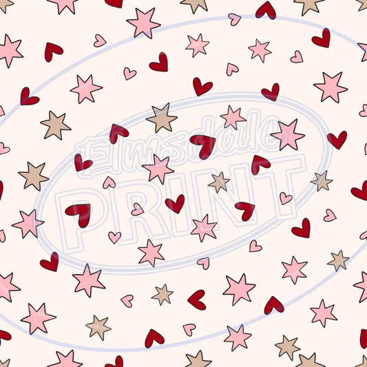Funky Hearts 005 Printed Pattern Vinyl