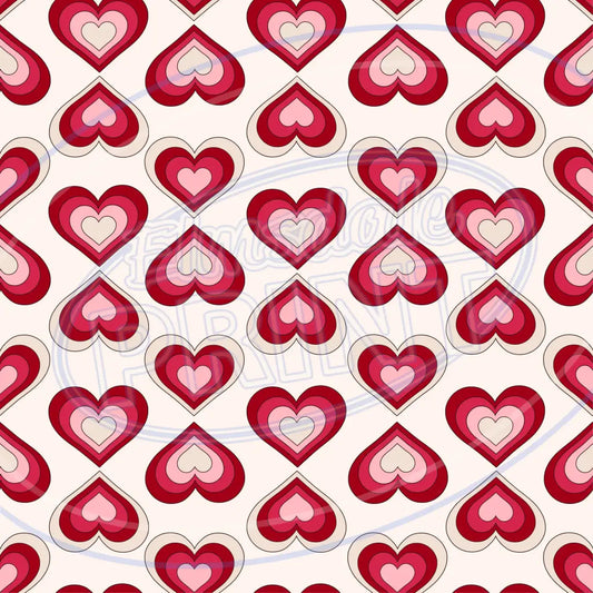Funky Hearts 006 Printed Pattern Vinyl