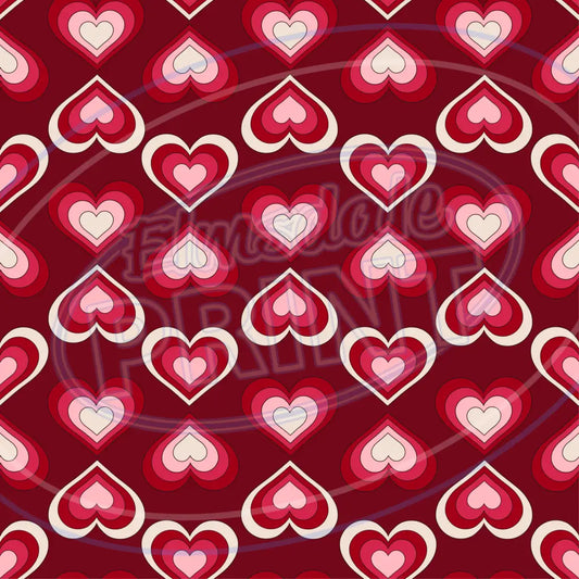 Funky Hearts 008 Printed Pattern Vinyl
