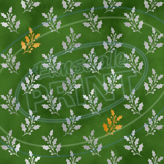 Gold Red Green 008 Printed Pattern Vinyl