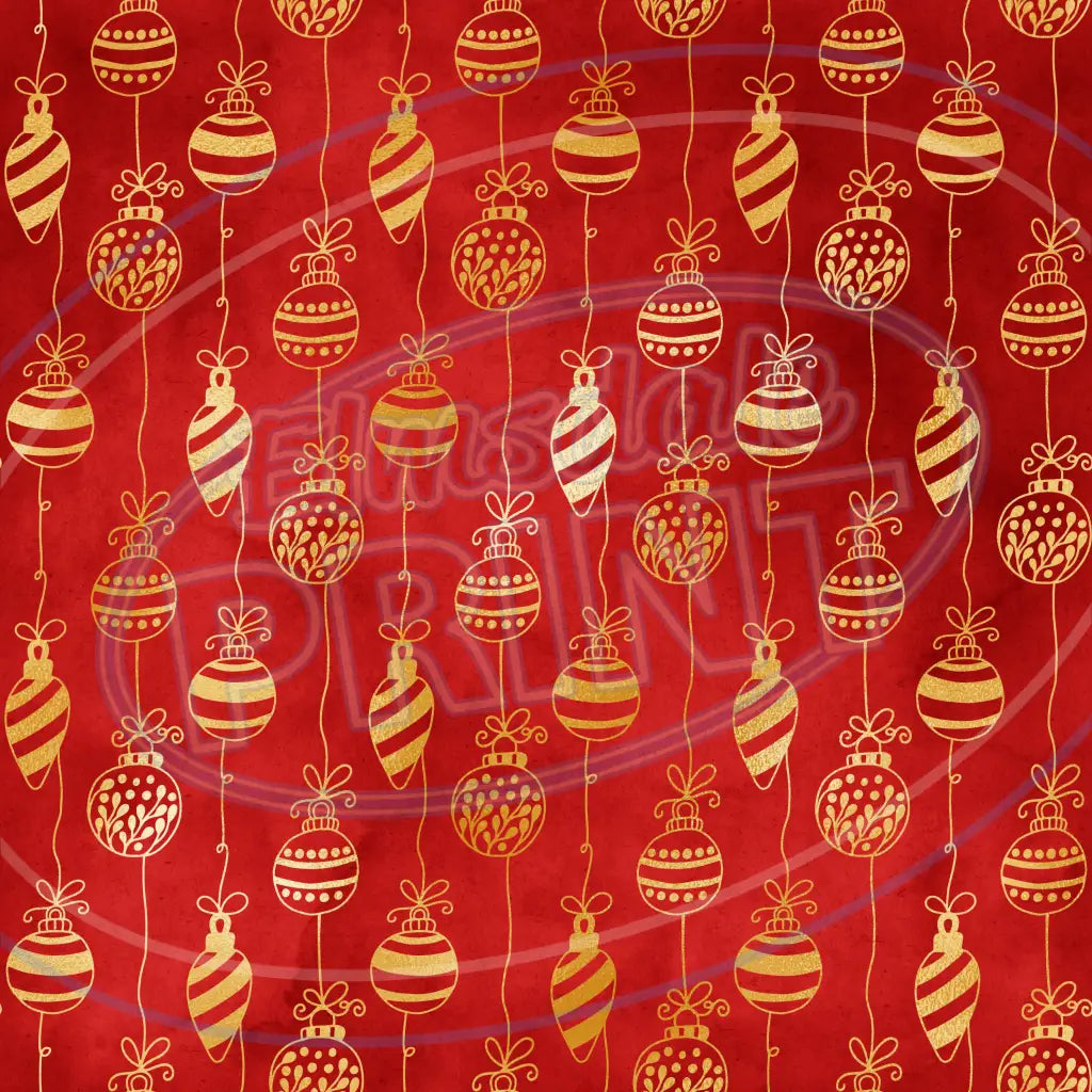 Gold Red Green 010 Printed Pattern Vinyl