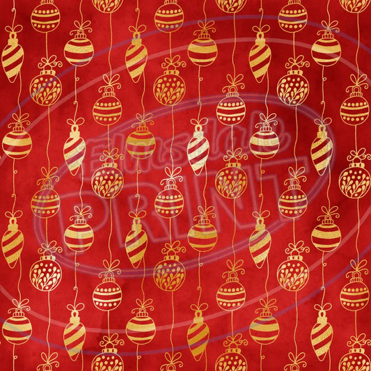 Gold Red Green 010 Printed Pattern Vinyl