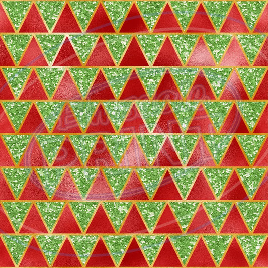 Gold Red Green 013 Printed Pattern Vinyl
